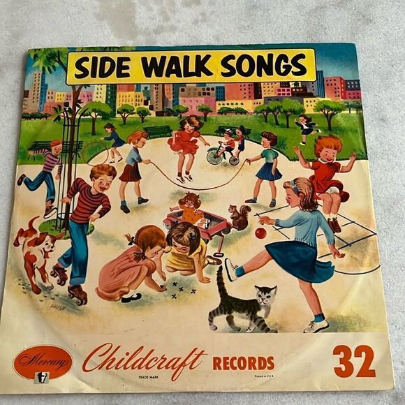 Mercury Childcraft RARE RED Promotional 78 Side Walk Songs 1954 - Picture 1 of 7